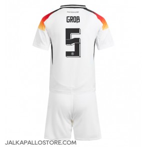 Saksa Pascal Gross #5 Kotipaita Lapsille EM-Kisat 2024 Lyhythihainen (+ shortsit)